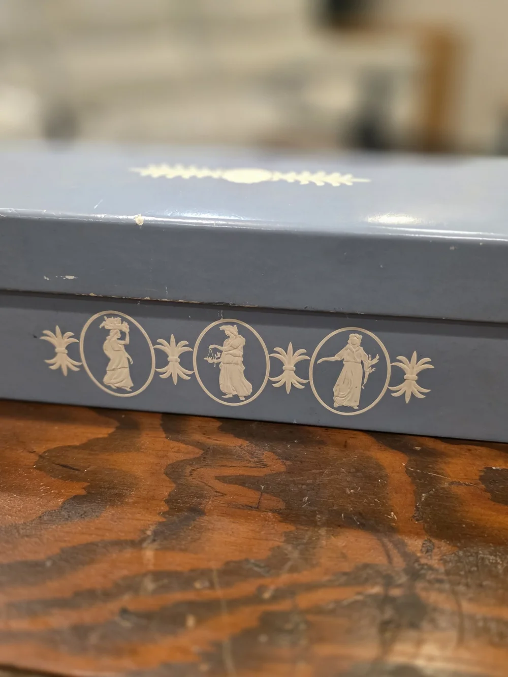 Wedgwood Blue Vintage Jewlery Box
